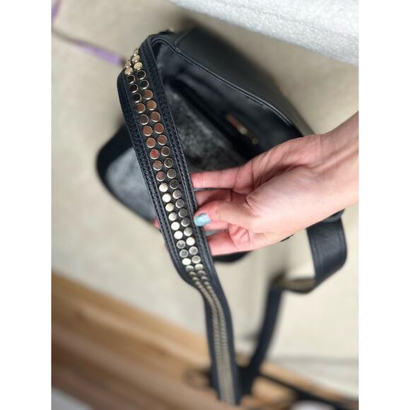 Steve Madden: Black Riveted Crossbody Bag - Picture 13 of 16